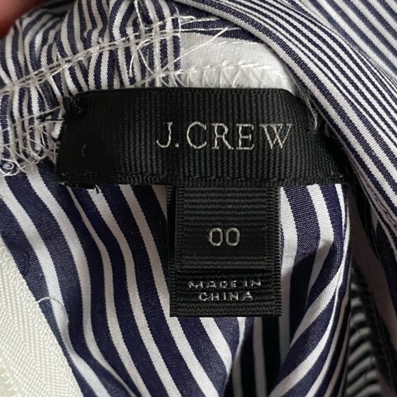 J. Crew • Navy Stripe Off Shoulder Ruffle Blouse - Picture 10 of 10
